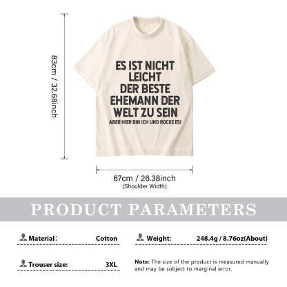 Personalisierte Partner-T-Shirts – Ehefrau- und Ehemann Designs in zwei Varianten