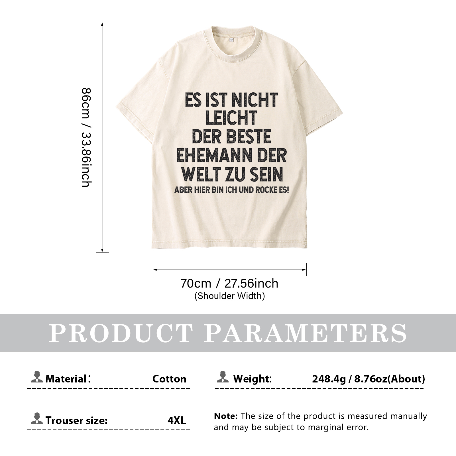 Personalisierte Partner-T-Shirts – Ehefrau- und Ehemann Designs in zwei Varianten