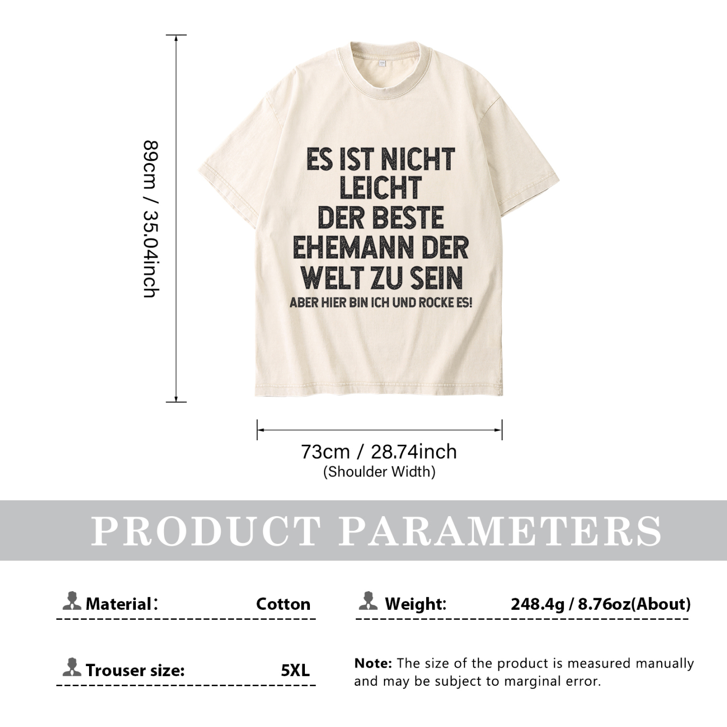 Personalisierte Partner-T-Shirts – Ehefrau- und Ehemann Designs in zwei Varianten