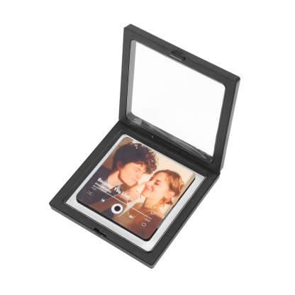 Personalisiertes 1 Foto & Lied Acryl Musik-Kühlschrankmagnet – Individuelles Geschenk für Paar