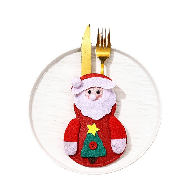Weinachtsmotive Bestecker für Familienmesser- und Gabel-Sets *3