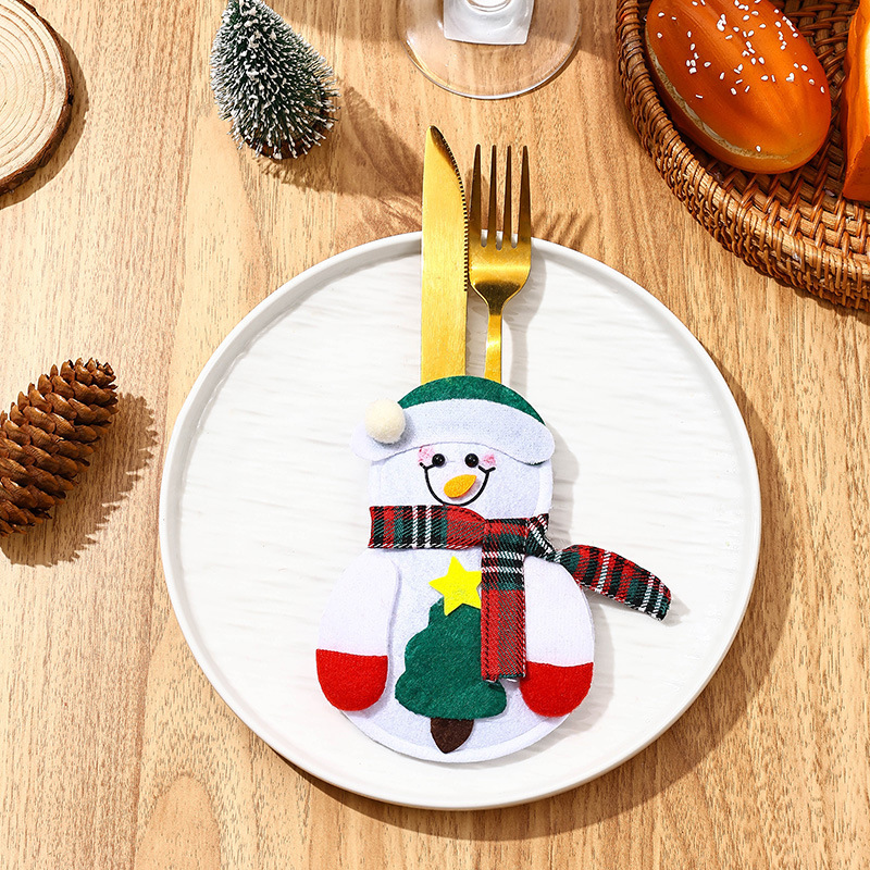 Weinachtsmotive Bestecker für Familienmesser- und Gabel-Sets *3