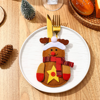 Weinachtsmotive Bestecker für Familienmesser- und Gabel-Sets *3