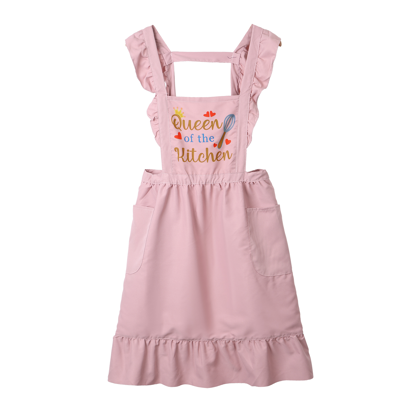 Personalisierter 1 Name Polyester-Schulterock in Rosa für die Küche