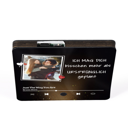 Personalisierte Musik-Kühlschrankmagnet mit Foto & Lied – Romantisches Geschenk für Paare