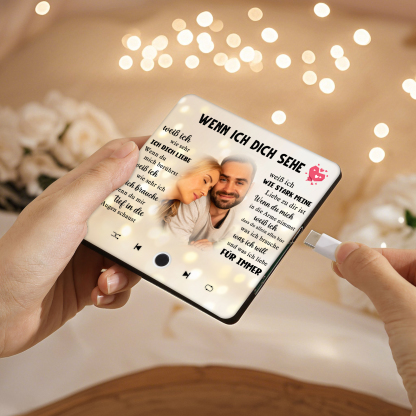 Personalisierte mit Lied & Foto Musik-Kühlschrankmagnet – Romantisches Geschenk für Paar