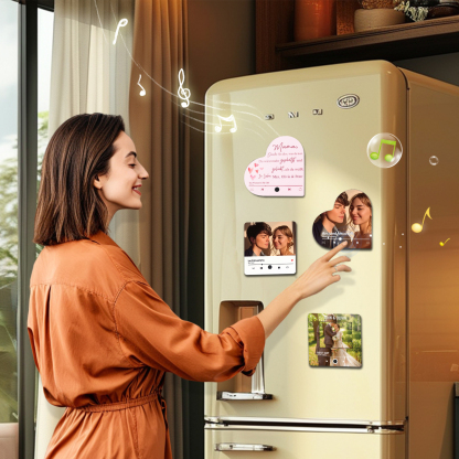 Herz Personalisiertes Lied & Text Kühlschrankmagnet mit Musikfunktion Mama, Danke für alles, was du tust Geschenk für Mutter