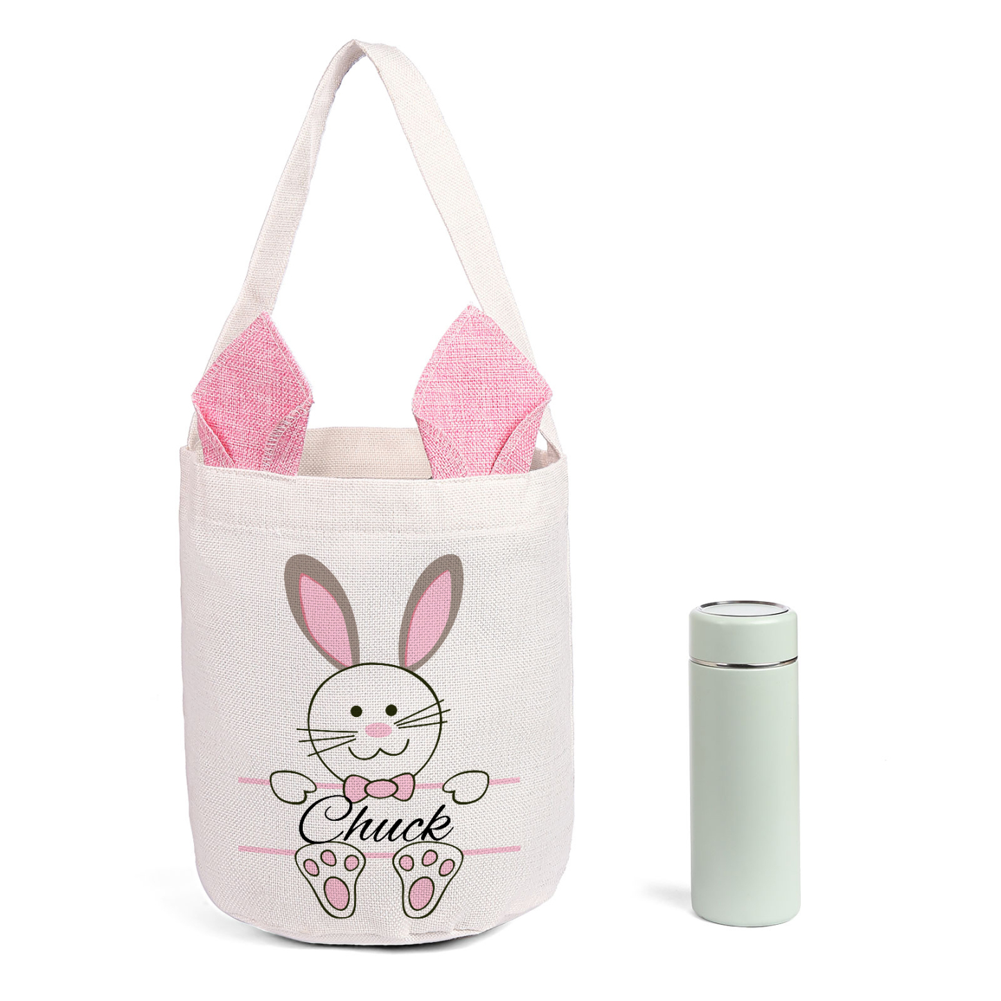 Personalisierbarer Name Ostern Baumwolle Hase Tasche
