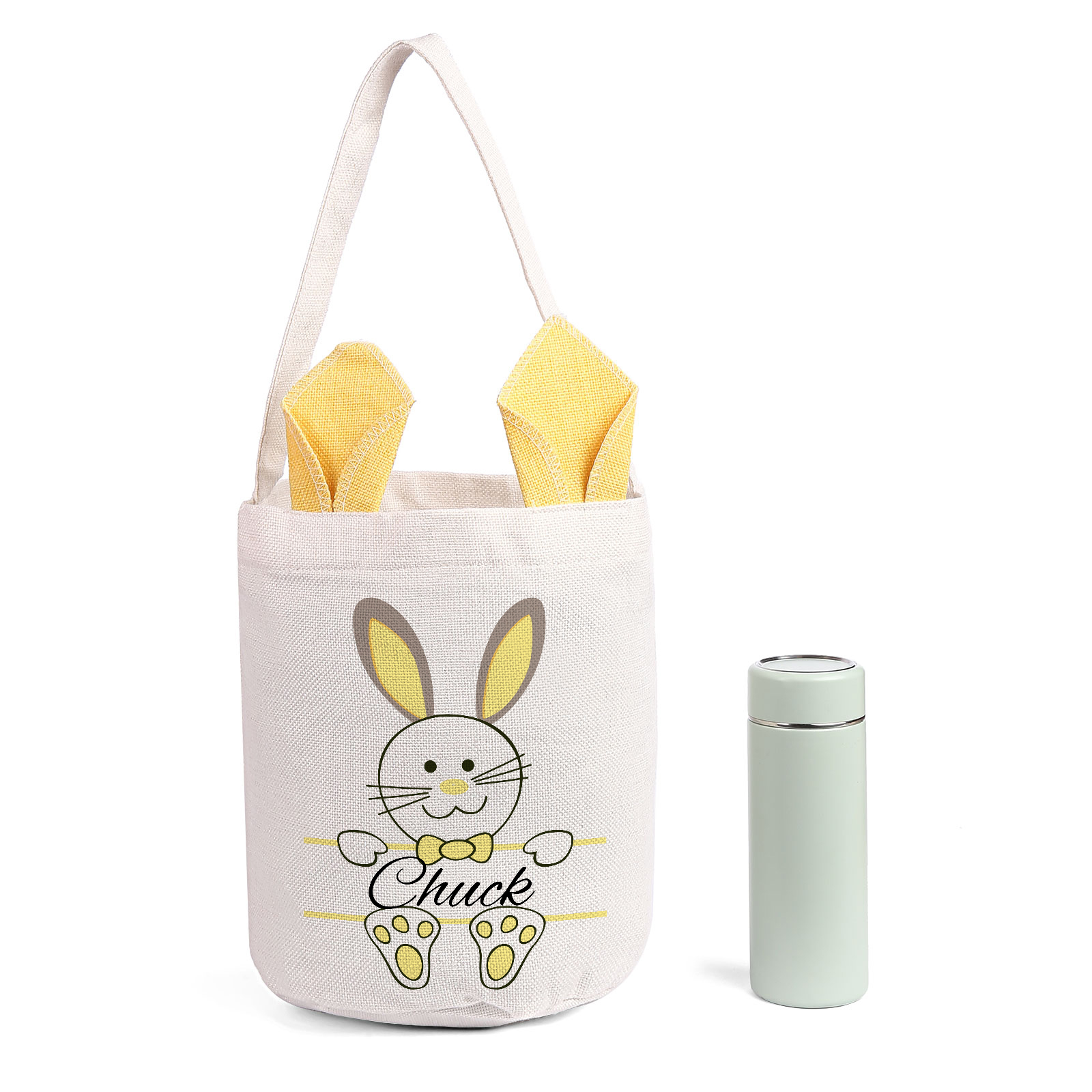 Personalisierbarer Name Ostern Baumwolle Hase Tasche