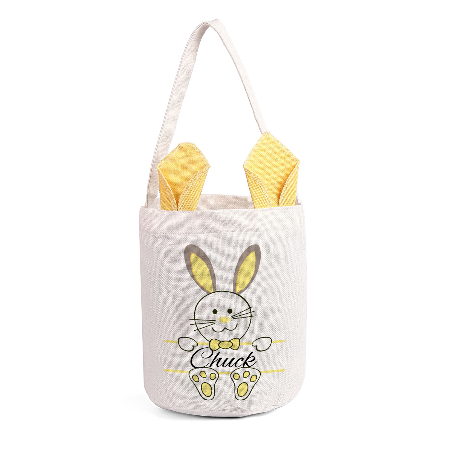 Personalisierbarer Name Ostern Baumwolle Hase Tasche