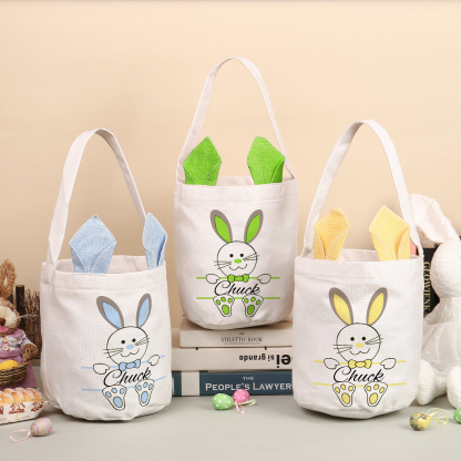 Personalisierbarer Name Ostern Baumwolle Hase Tasche