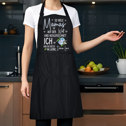 Personalisierte Text Kochschürze/Backschürze perfektes Geschenk für Mama zum Muttertag