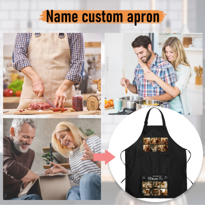 Personalisierte 12 Fotos Kochschürze/Backschürze perfektes Geschenk für Mama zum Muttertag