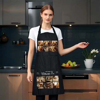 Personalisierte 12 Fotos Kochschürze/Backschürze perfektes Geschenk für Mama zum Muttertag