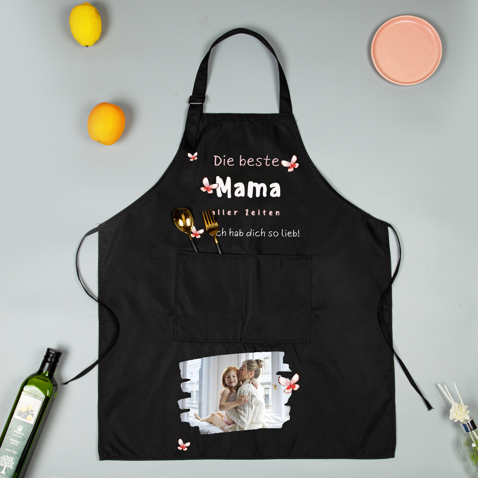 Personalisierte Text Kochschürze/Backschürze perfektes Geschenk für Ma