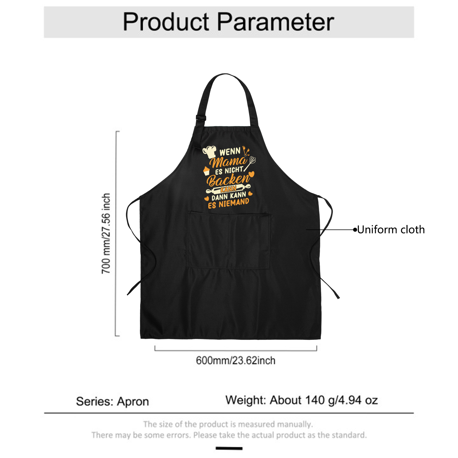 Personalisierte Name Kochschürze/Backschürze perfektes Geschenk für Mama zum Muttertag