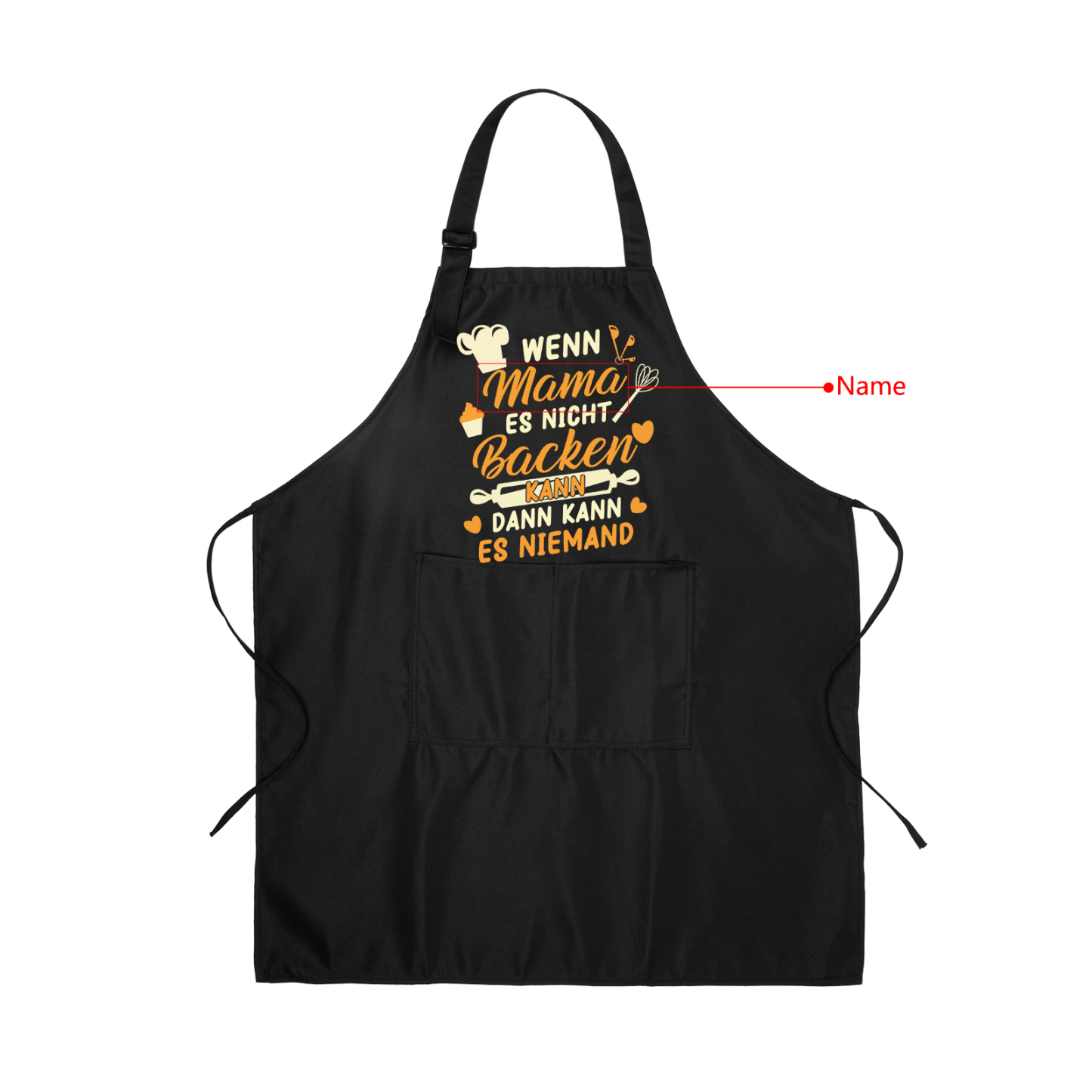 Personalisierte Name Kochschürze/Backschürze perfektes Geschenk für Mama zum Muttertag