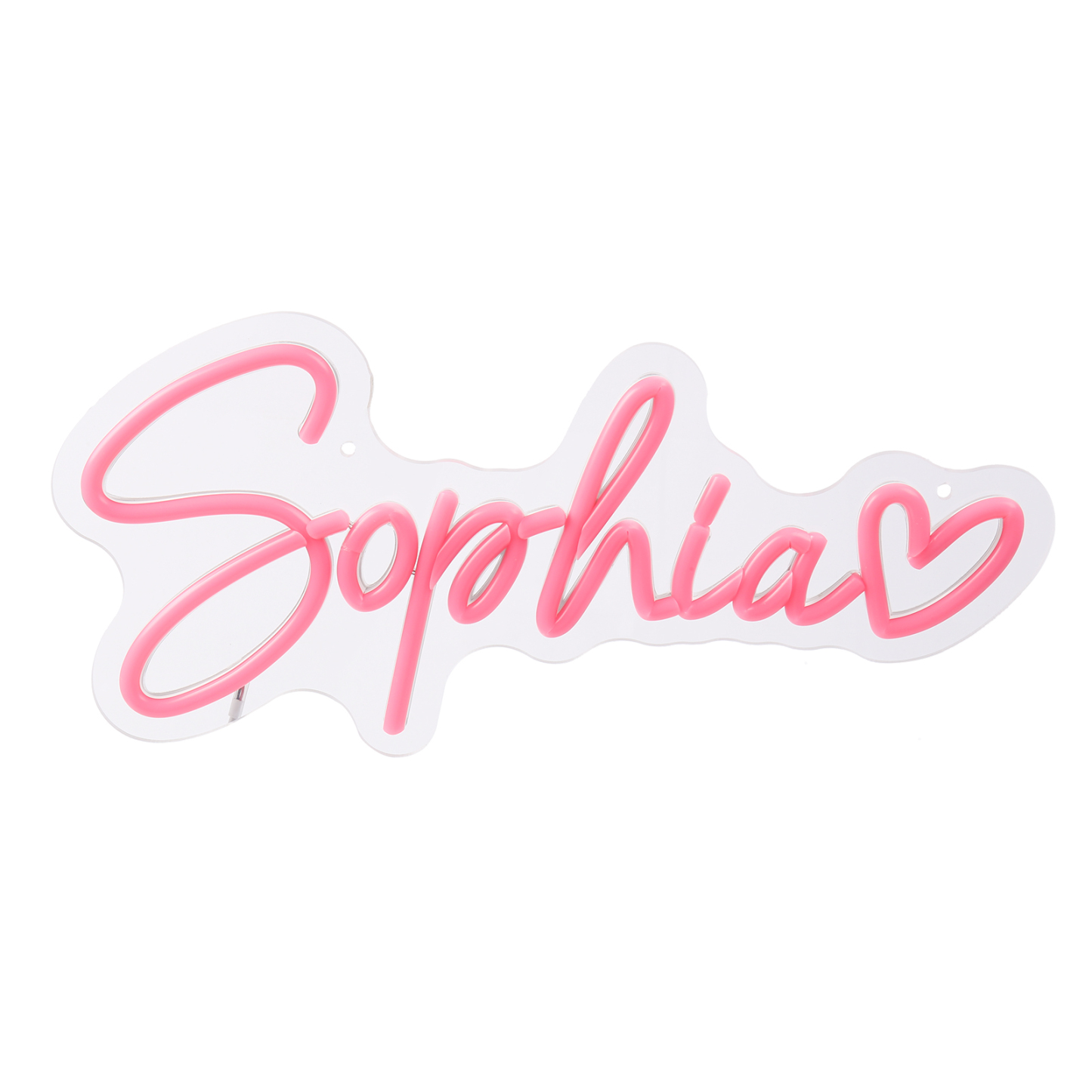 Personalisierbare 1 Name Acryl Neonlicht in Pink - Verschiedene Größen