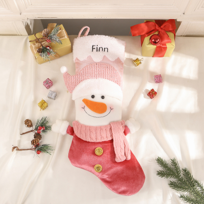 Kettenmachen Weihnachtssocke-Personalisierter 1 Name Polyester Hundepfote Weihnachtsstrumpf-Weihnachtsornament 18.89