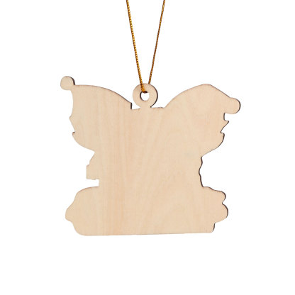 Holz Weihnachtsornament-Personalisierte 2-6 Namen & Text Elfen & Weihnachtsbaum Weihnachtsanhänger