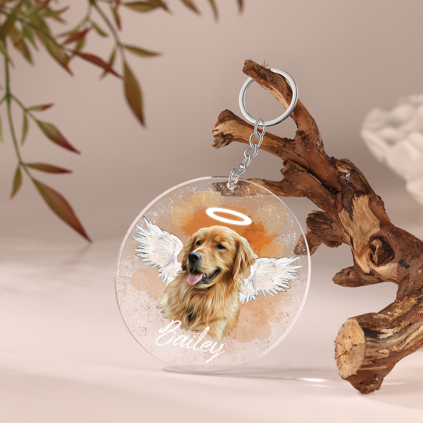 Acryl Weihnachtsornament-Personalisierter 1 Name & Foto Haustier Weihnachtsanhänger – Ein besonderes Andenken