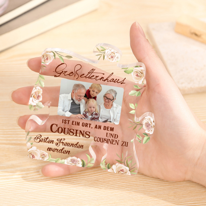Personalisiertes Foto Acryl-Puzzle-Deko – Großeltern-Geschenk
