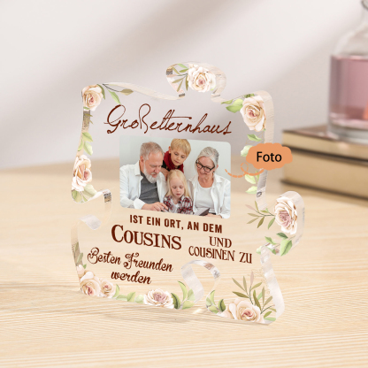 Personalisiertes Foto Acryl-Puzzle-Deko – Großeltern-Geschenk