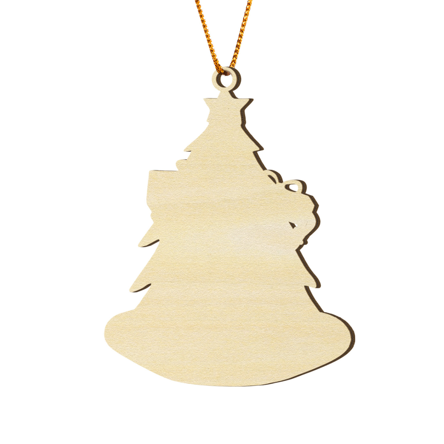 Holz Personalisierter Text & 1-4 Namen Familien-Weihnachtsornament – Festlicher Weihnachtsbaumanhänger für Familie