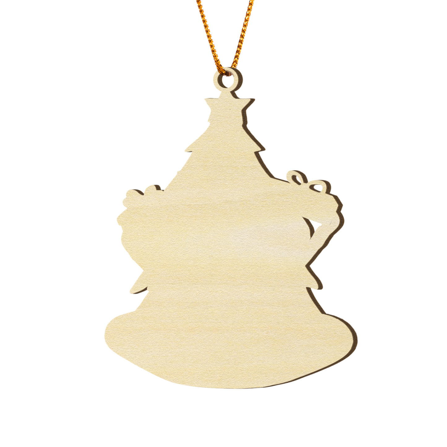 Holz Personalisierter Text & 1-4 Namen Familien-Weihnachtsornament – Festlicher Weihnachtsbaumanhänger für Familie