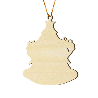 Holz Personalisierter Text & 1-4 Namen Familien-Weihnachtsornament – Festlicher Weihnachtsbaumanhänger für Familie