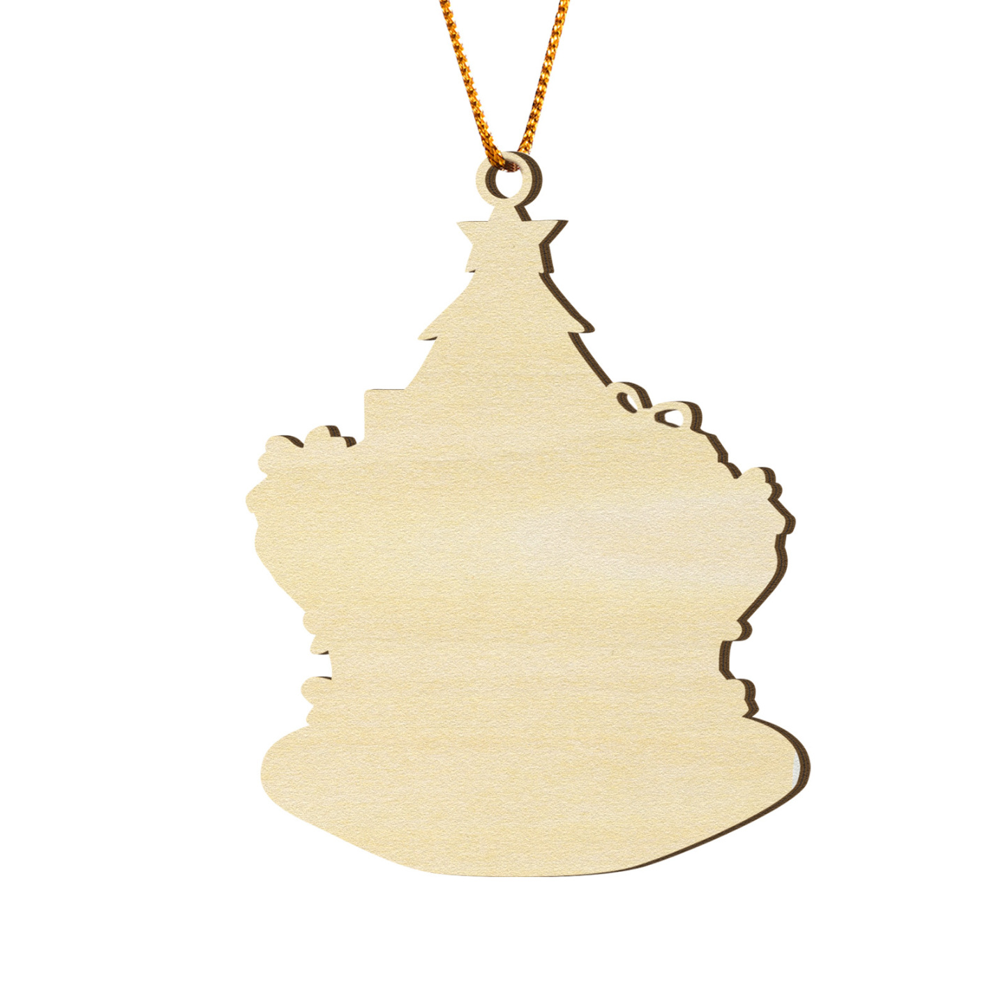 Holz Personalisierter Text & 1-4 Namen Familien-Weihnachtsornament – Festlicher Weihnachtsbaumanhänger für Familie