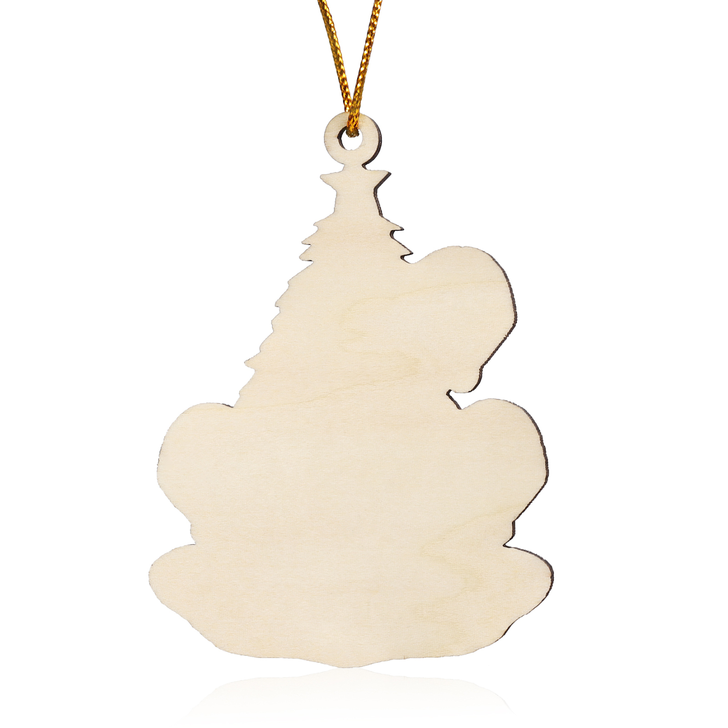 Holz Personalisiertes 3-8 Namen & Text Weihnachtsbaum-Anhänger – Individuelles Weihnachtsornament