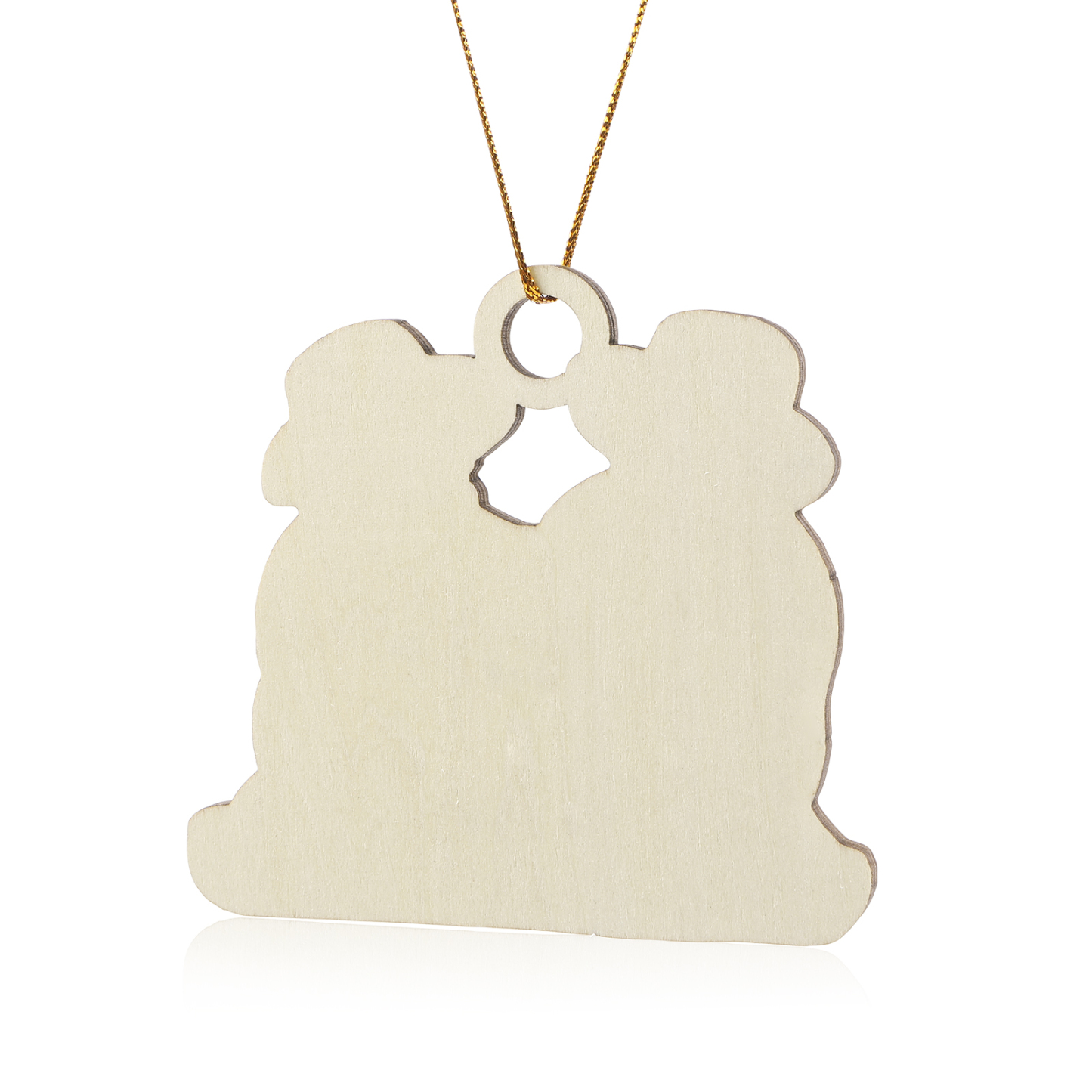 Holz Personalisierter 2-6 Namen & Text Weihnachtsornament – Lustiger Familien-Holzanhänger