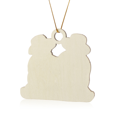 Holz Personalisierter 2-6 Namen & Text Weihnachtsornament – Lustiger Familien-Holzanhänger