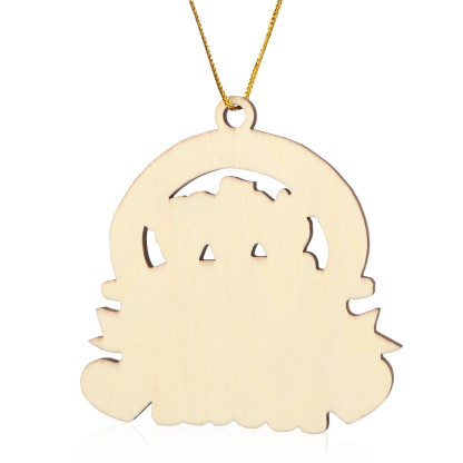 Holz Weihnachtsornament – Personalisierter Text & 3 Namen Beste Freundinnen Weihnachtsanhänger