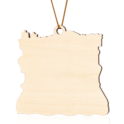 Holz Personalisierter 3-6 Namen Weihnachtsornament – Familie Weihnachtsbaum-Holzanhänger