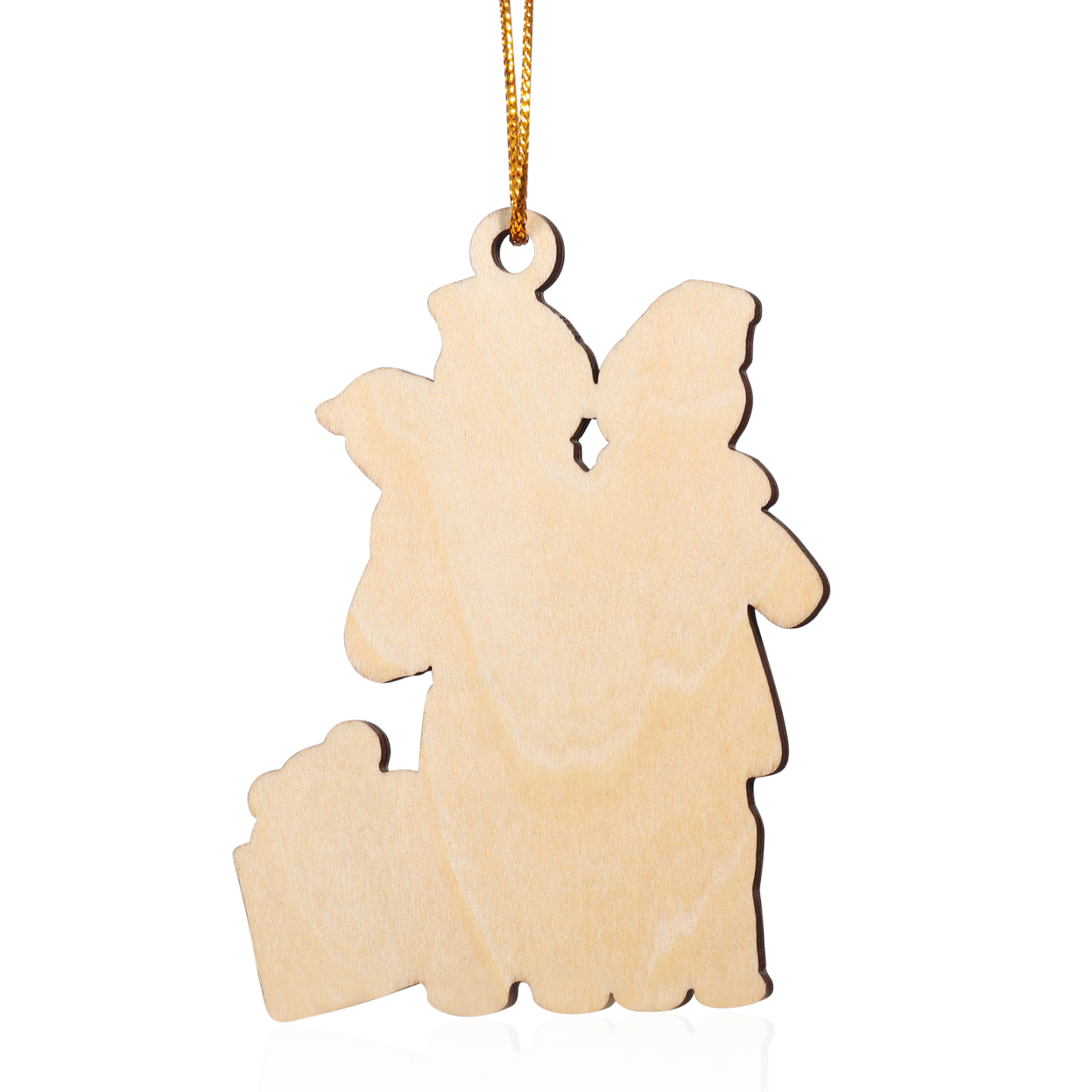 Holz Personalisierter 3 Namen Papa & Mama & Baby Weihnachtsornament – Familie Weihnachtsbaum-Holzanhänger