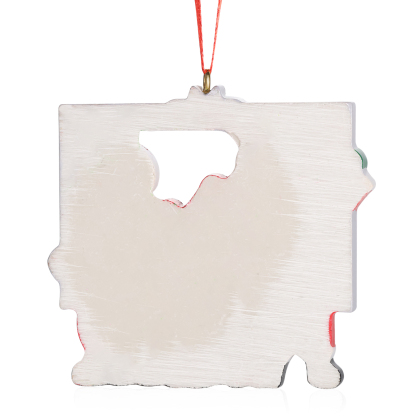 Harz Weihnachtsornament-Personalisierte 3-5 Namen & Text Weihnachtsmann-Anhänger - Festliche Weihnachtsdekoration 