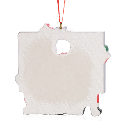 Harz Weihnachtsornament-Personalisierte 3-5 Namen & Text Weihnachtsmann-Anhänger - Festliche Weihnachtsdekoration 