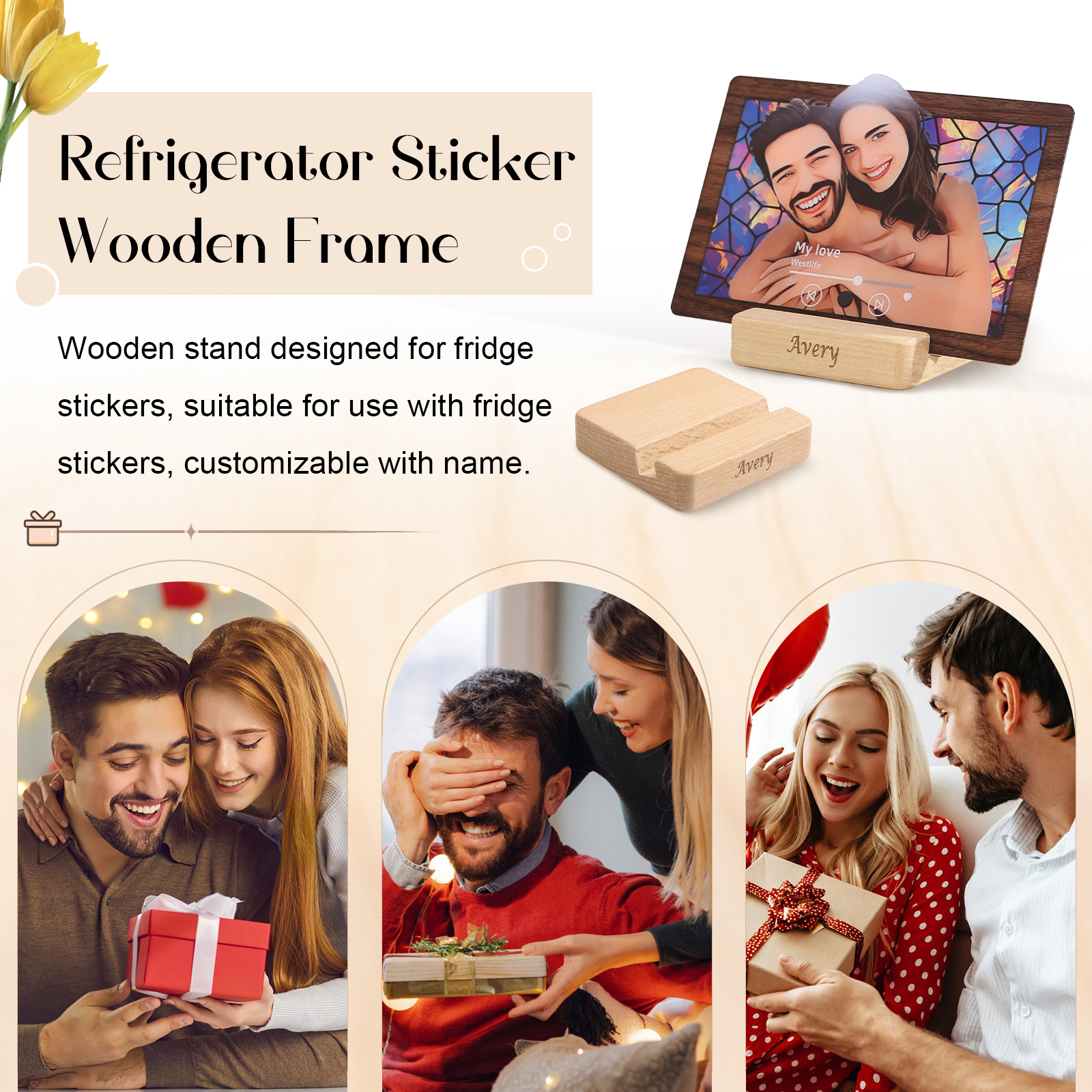 Personalisierte Text - Holzunterlage für verschiedene Dekoration