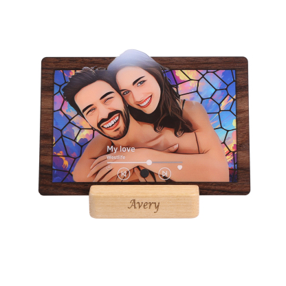 Personalisierte Text - Holzunterlage für verschiedene Dekoration