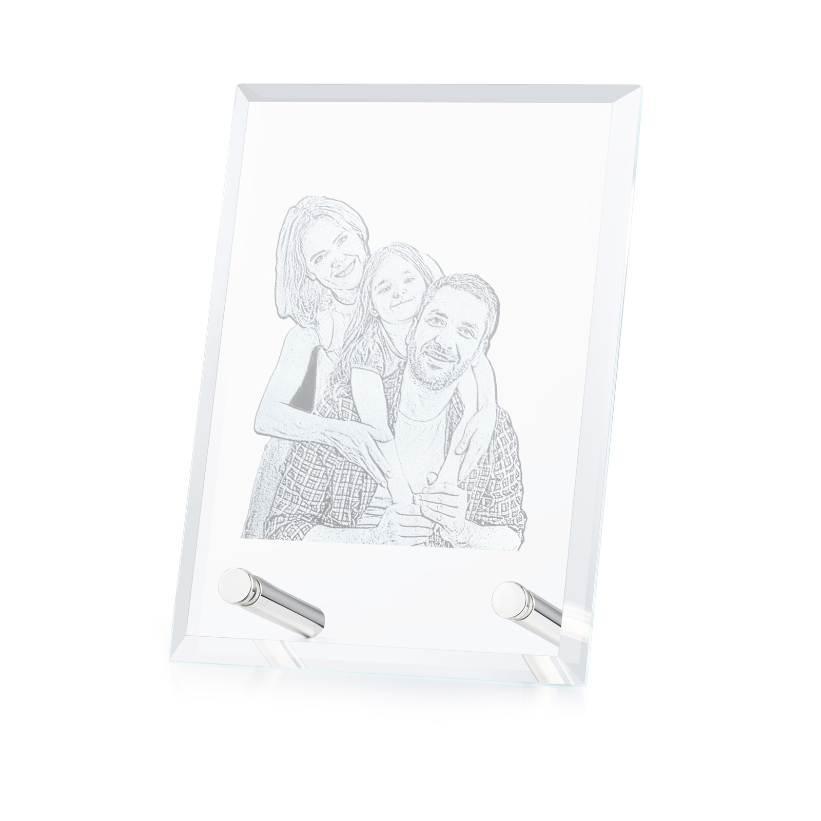 Individuelles Foto-Kristallornament - Für die Liebe und die Zeit gemacht
