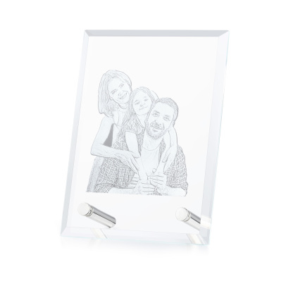Individuelles Foto-Kristallornament - Für die Liebe und die Zeit gemacht