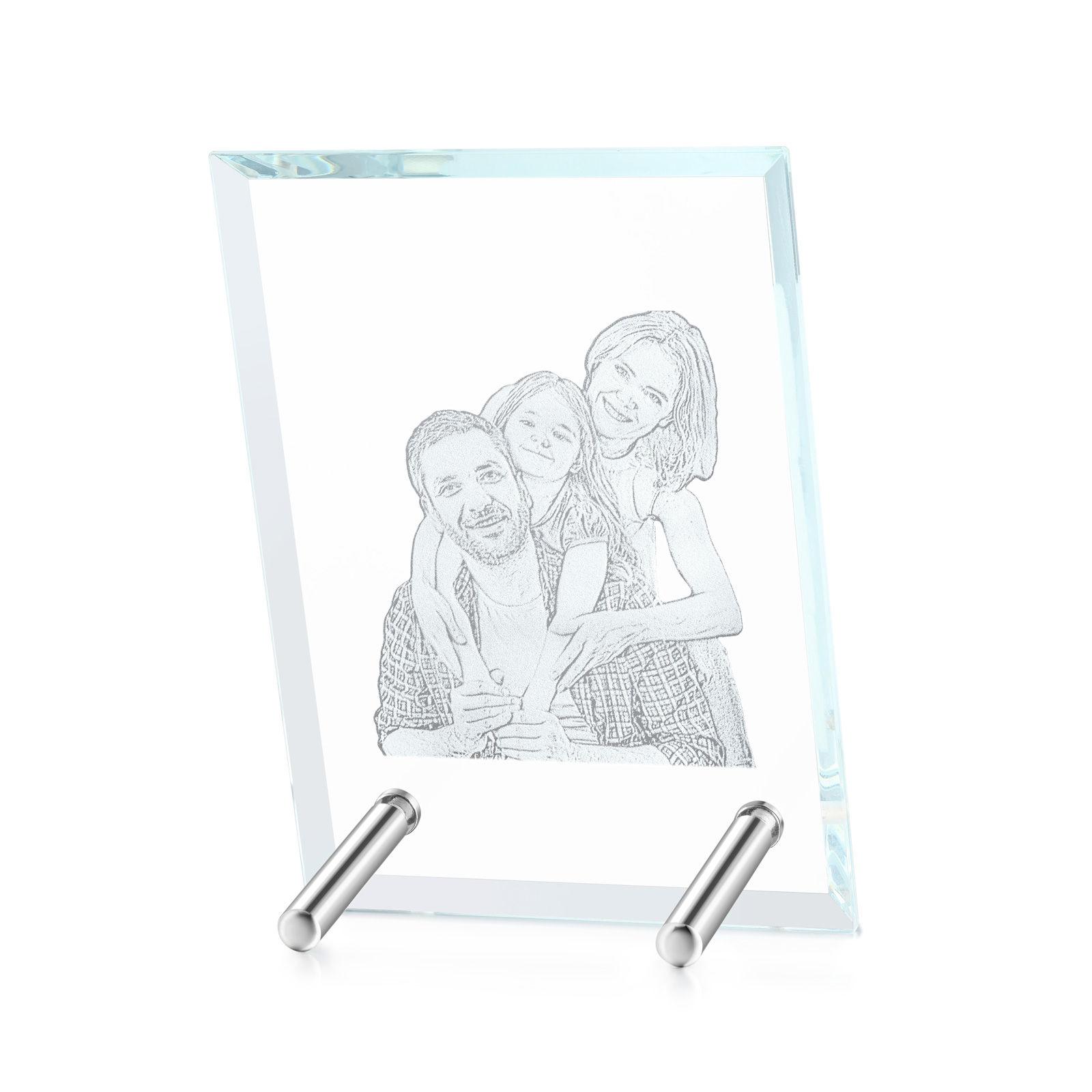 Individuelles Foto-Kristallornament - Für die Liebe und die Zeit gemacht