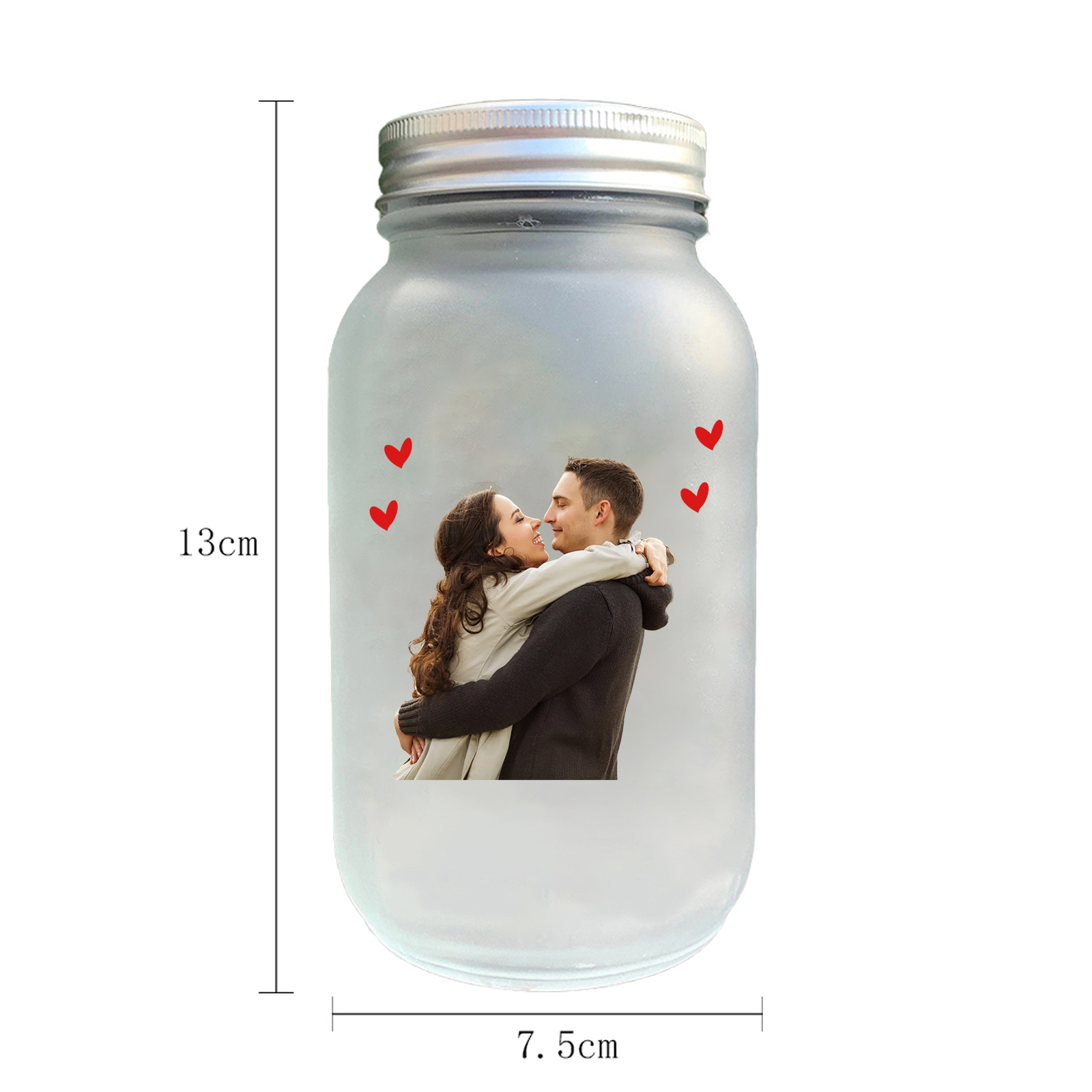 Personalisiertes Foto Licht Leuchtflaschen - Wenn ich dir sage ich liebe dich, sage ich es nicht aus Gewohnheit oder um Konversation zu betreiben - Glasflaschen für Paar