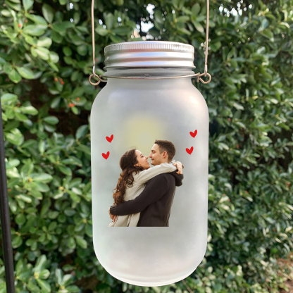 Personalisiertes Foto Licht Leuchtflaschen - Wenn ich dir sage ich liebe dich, sage ich es nicht aus Gewohnheit oder um Konversation zu betreiben - Glasflaschen für Paar