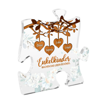 Acryl-Deko Personalisierte mit 4 Name Schreibtischdekoration für Großmutter/Oma