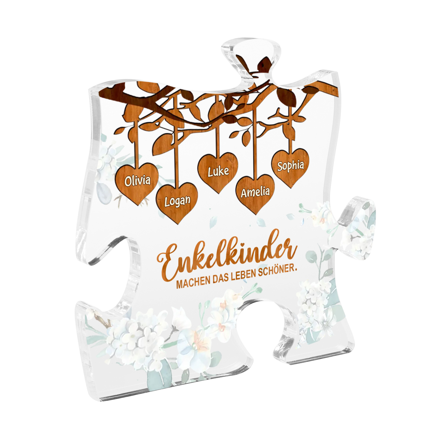 Acryl-Deko Personalisierte mit 5 Name Schreibtischdekoration für Großmutter/Oma