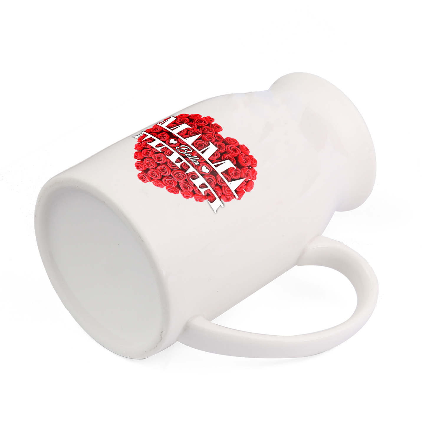 Personalisierte 1 Name Rotes Rosa Gießvase mit Henkel Mama Vase-Pefektes Geschenk für Mama