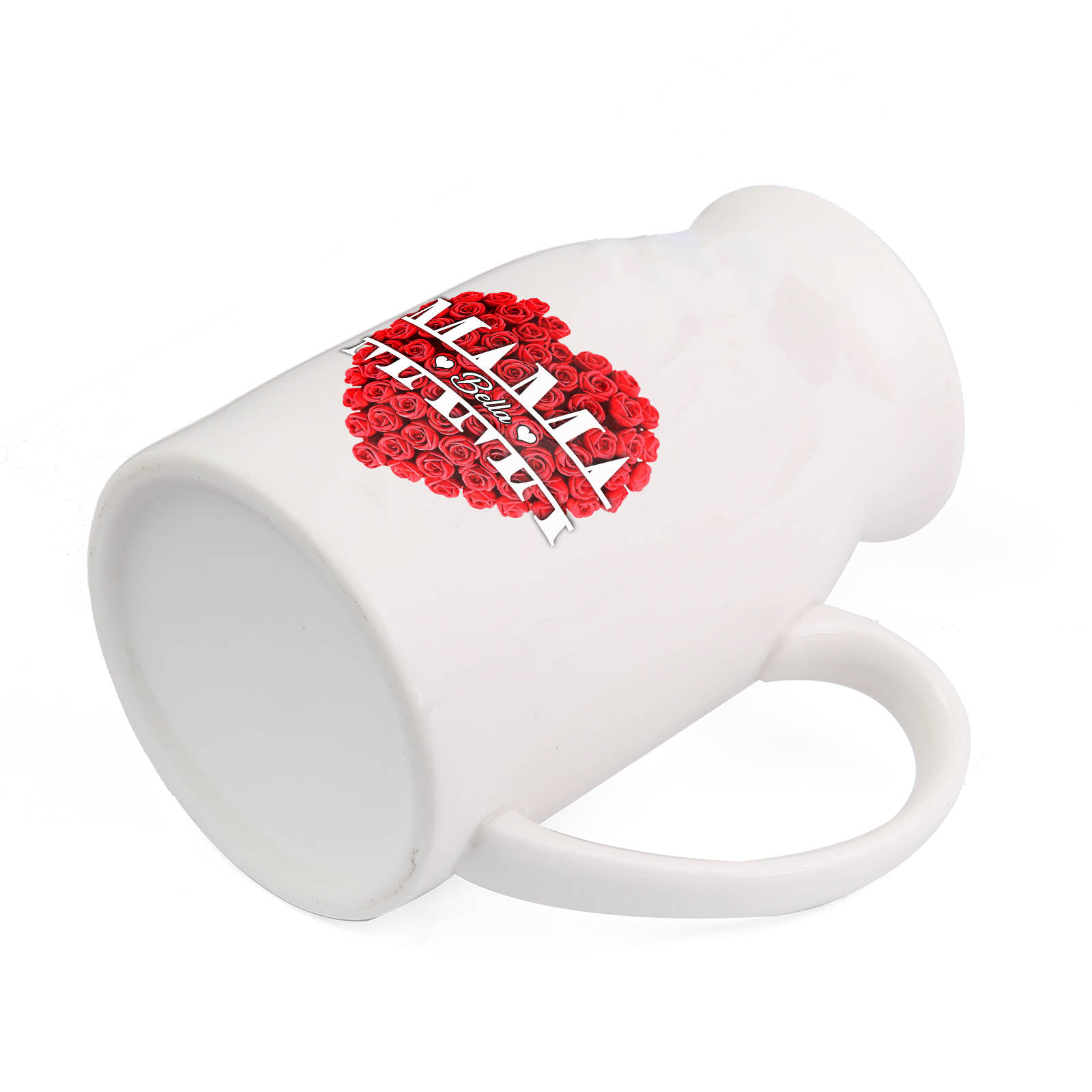 Personalisierte 1 Name Rotes Rosa Gießvase mit Henkel Mama Vase-Pefektes Geschenk für Mama